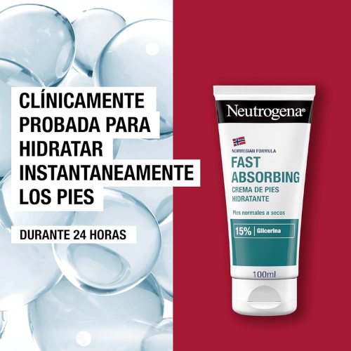 Neutrogena Crema de Pies Absorción Inmediata Pack 2x100ml