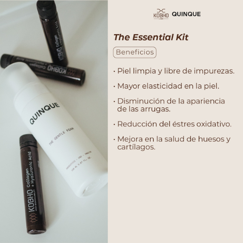 Kobho Labs The Essentials Kit Colágeno + Ácido Hialurónico 20 viales + Limpiador Facial