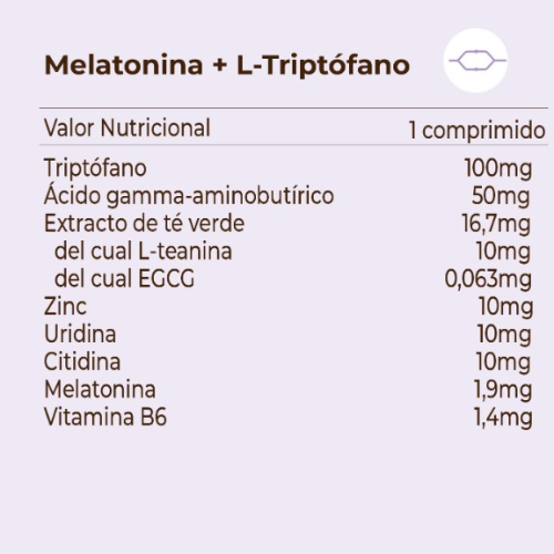 Kobho Labs Melatonina + L-Triptófano 60 comprimidos