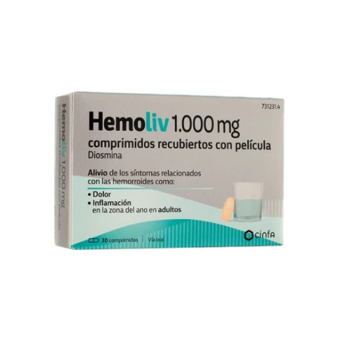 HEMOLIV 1000MG 30 COMPRIMIDOS