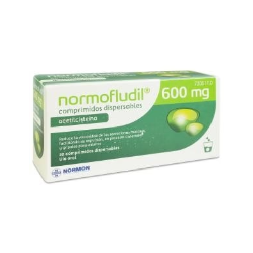 NORMOFLUDIL 600MG 20 COMPRIMIDOS DISPERSABLES