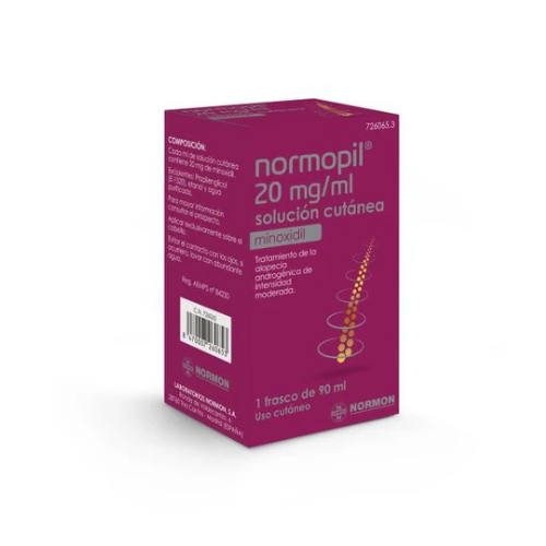 NORMOPIL 20MG/ML SOLUCIÓN CUTÁNEA, 1 FRASCO DE 90ML