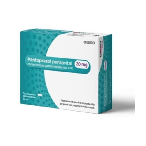 PANTOPRAZOL PENSAVITAL 20MG 14 COMPRIMIDOS GASTRORRESISTENTES (BLISTER)