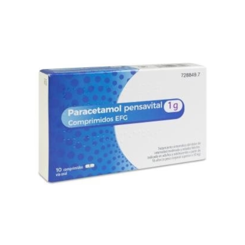 PARACETAMOL PENSAVITAL 1G 10 COMPRIMIDOS