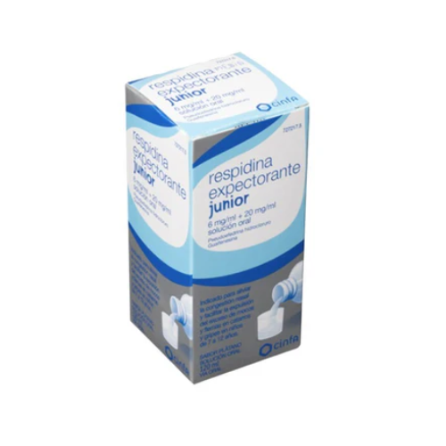 RESPIDINA EXPECTORANTE JUNIOR 20 mg/ml + 6 mg/ml JARABE FRASCO 120 ml